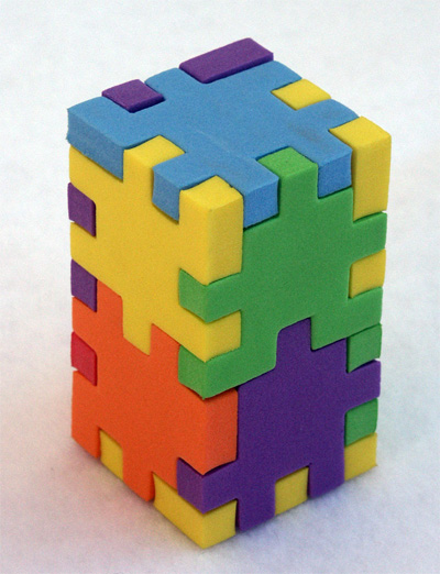 a physical Happy Cube structure