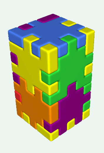 a physical Happy Cube structure